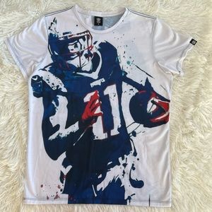 Unique Rob Gronkowski Patriots All Over Graphic Custom T-Shirt Holy Sheep Size M